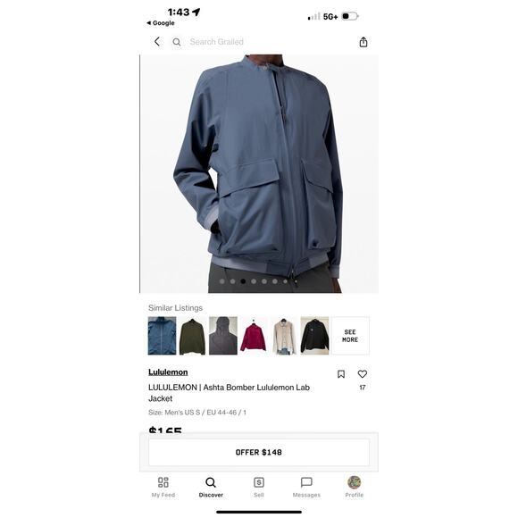 Lululemon Lab Ashtabula Bomber Jacket Medium Unisex - Picture 14 of 15